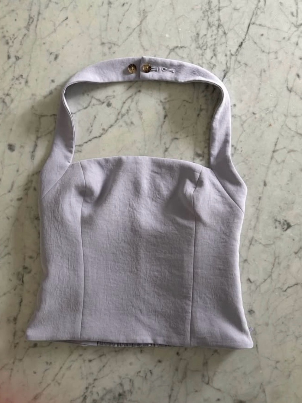 Aritzia “Whisper” Lavender Halter Top